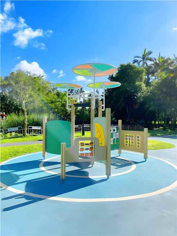 Commercial playground ball pit and themed slide equipment